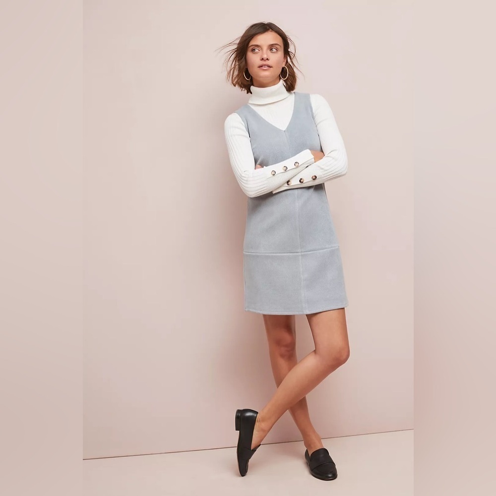 ANTHROPOLOGIE Elizabeth Crosby Princeps Chic Shift VNeck Tank Top Dress